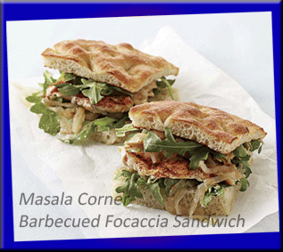 Barbecued Focaccia Sandwich 