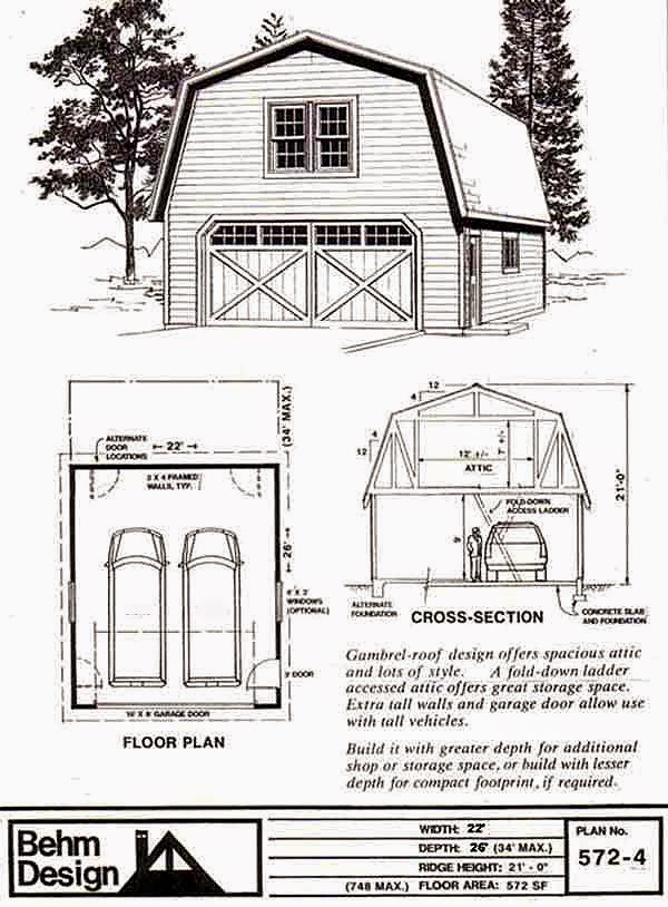 Garage Plans Blog Behm Design Garage Plan Examples Plan 5724