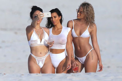 1a3 Kim K puts her curvaceous body on display while on vacation in Mexico