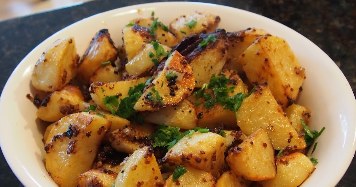 Roasted Mustard Potatoes