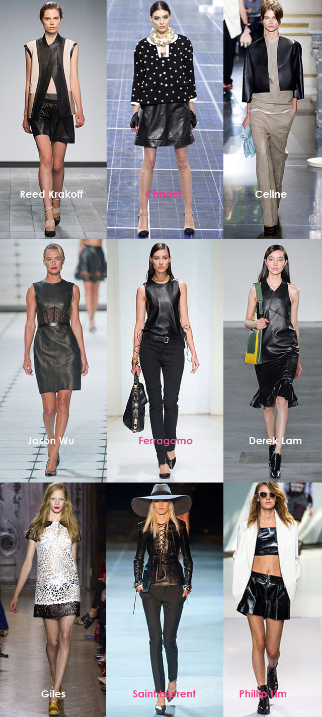 Spring Summer Trends 2013, Leather