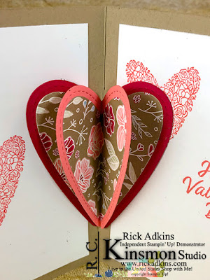 Meant to Be Cling Bundle, All My Love Designer Series Paper, Rick Adkins, Stampin' Up!, Heart Epoxy Droplets, All my Love Ribbon Combo Pack