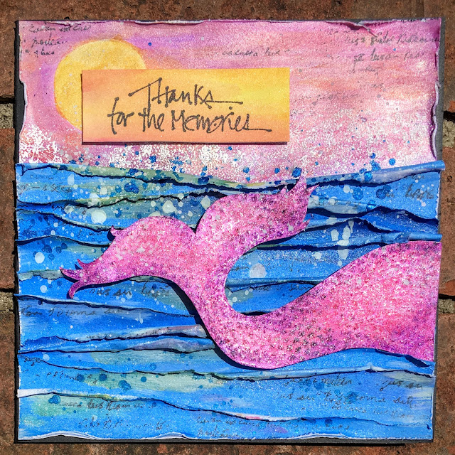 SewPaperPaint: Free Printable Mermaid Tail Metallic Card