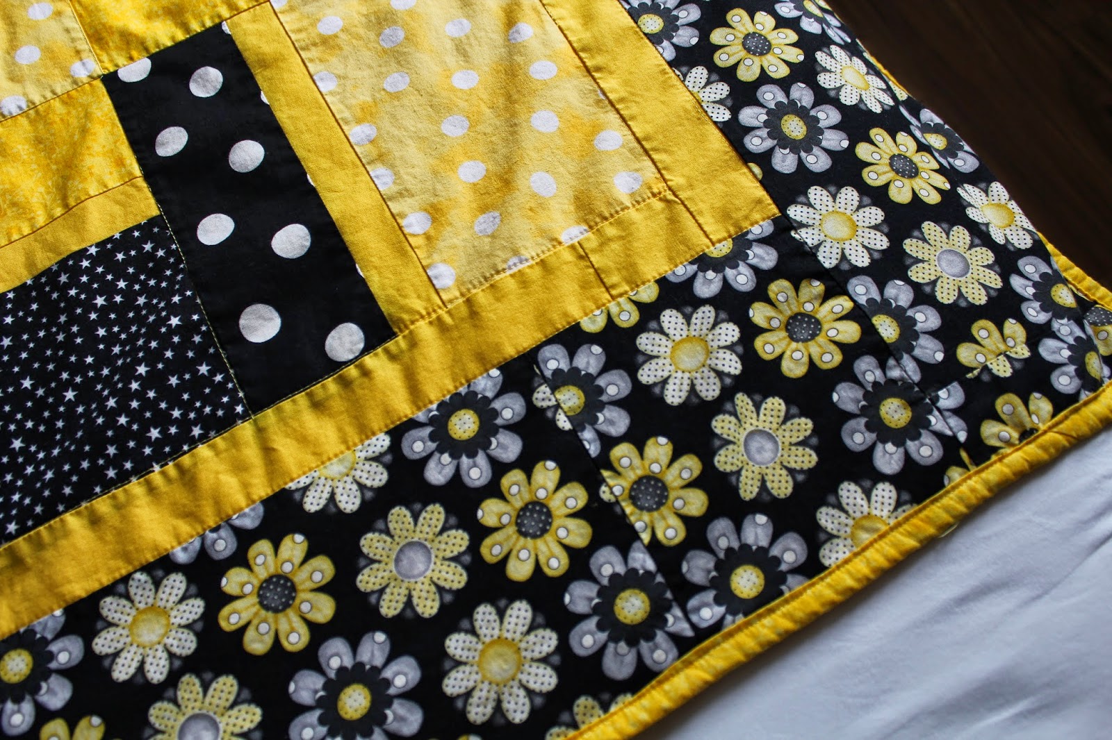 Fitting the Pieces Together The Black & Yellow Quilt
