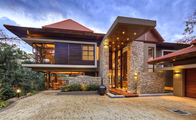 Desain Rumah Mewah Dengan Kolam Renang Rancangan Desain Rumah Minimalis