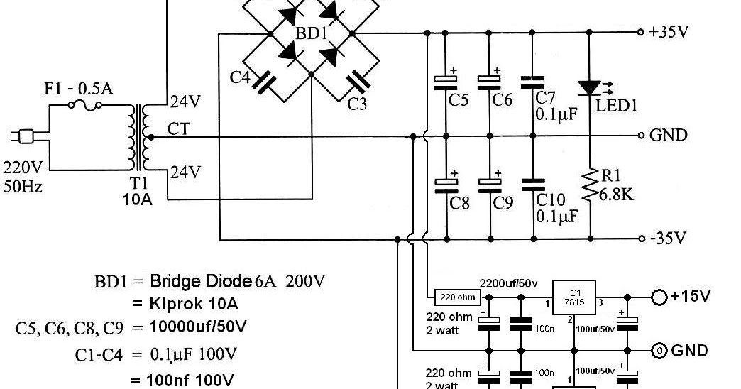 Cara Membuat Tegangan Extra dari Supply Utama Power Amplifier