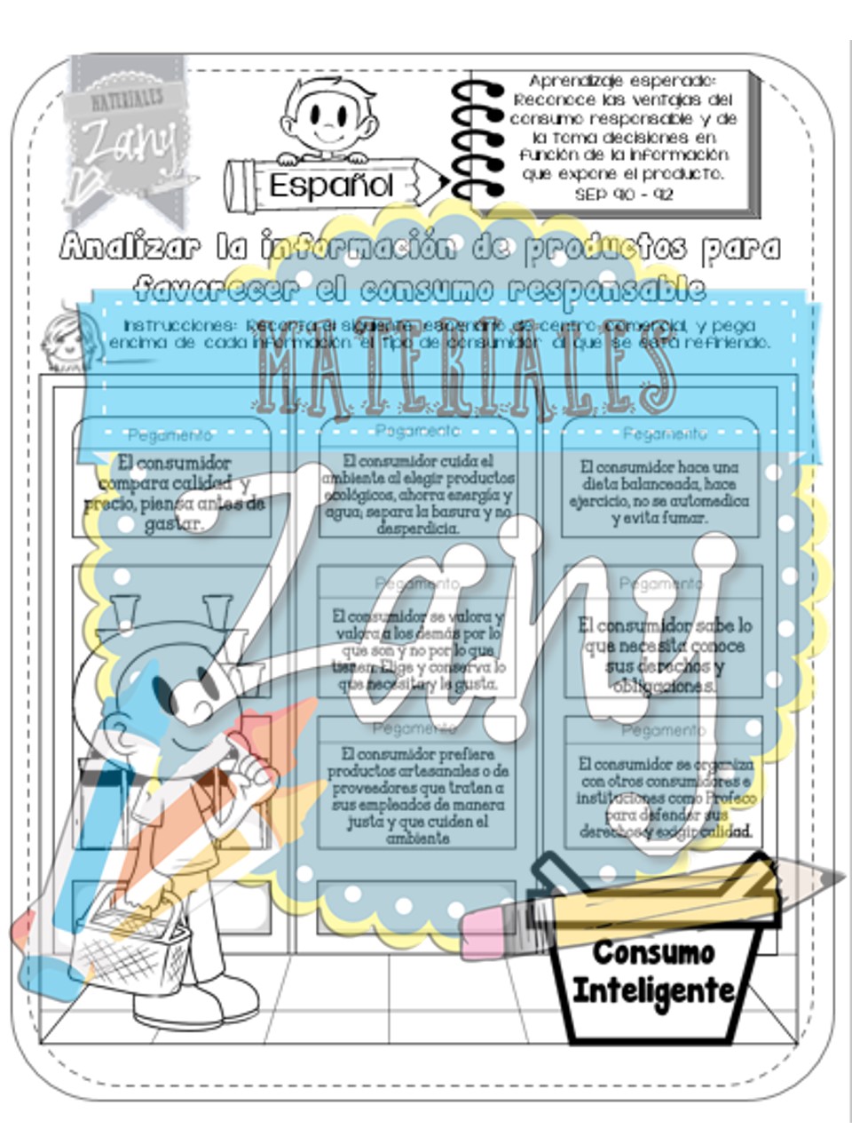 Quinto Grado Materiales Zany Respuestas Materiales Zany Sexto Grado