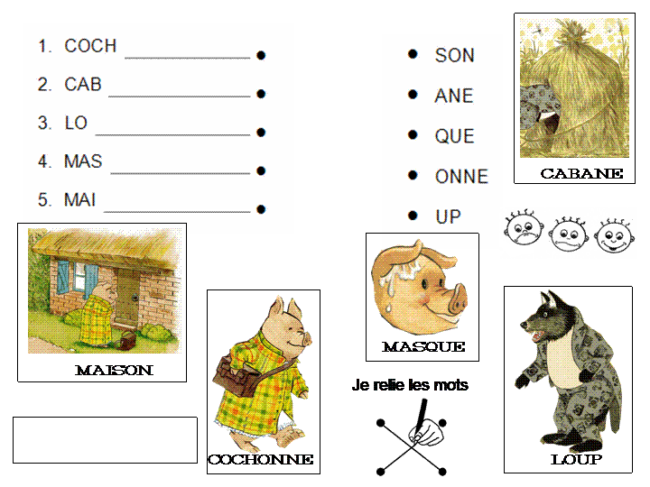 Auteur Des Trois Petit Cochons Mots Croisés Maternelle: Les trois petites cochonnes, exploitation en lecture avec