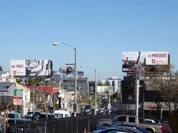 13th documentary The Past is Present Netflix billboards Sunset Strip 13th The Past is Present Netflix billboards Sunset Strip
