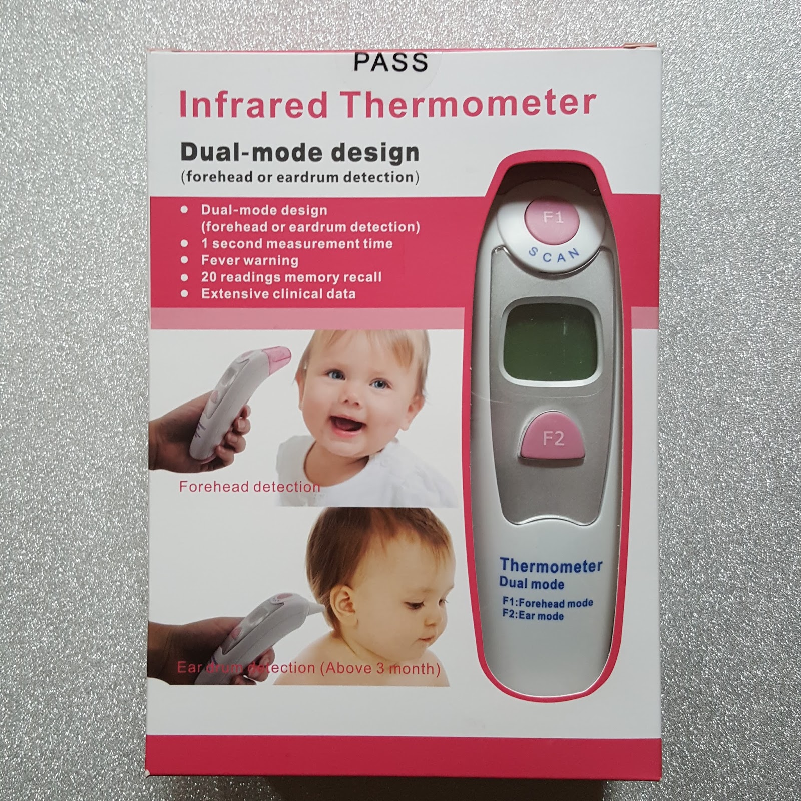 My Review Digital Thermometer Forehead & Eardrum Dual Mode for Adult