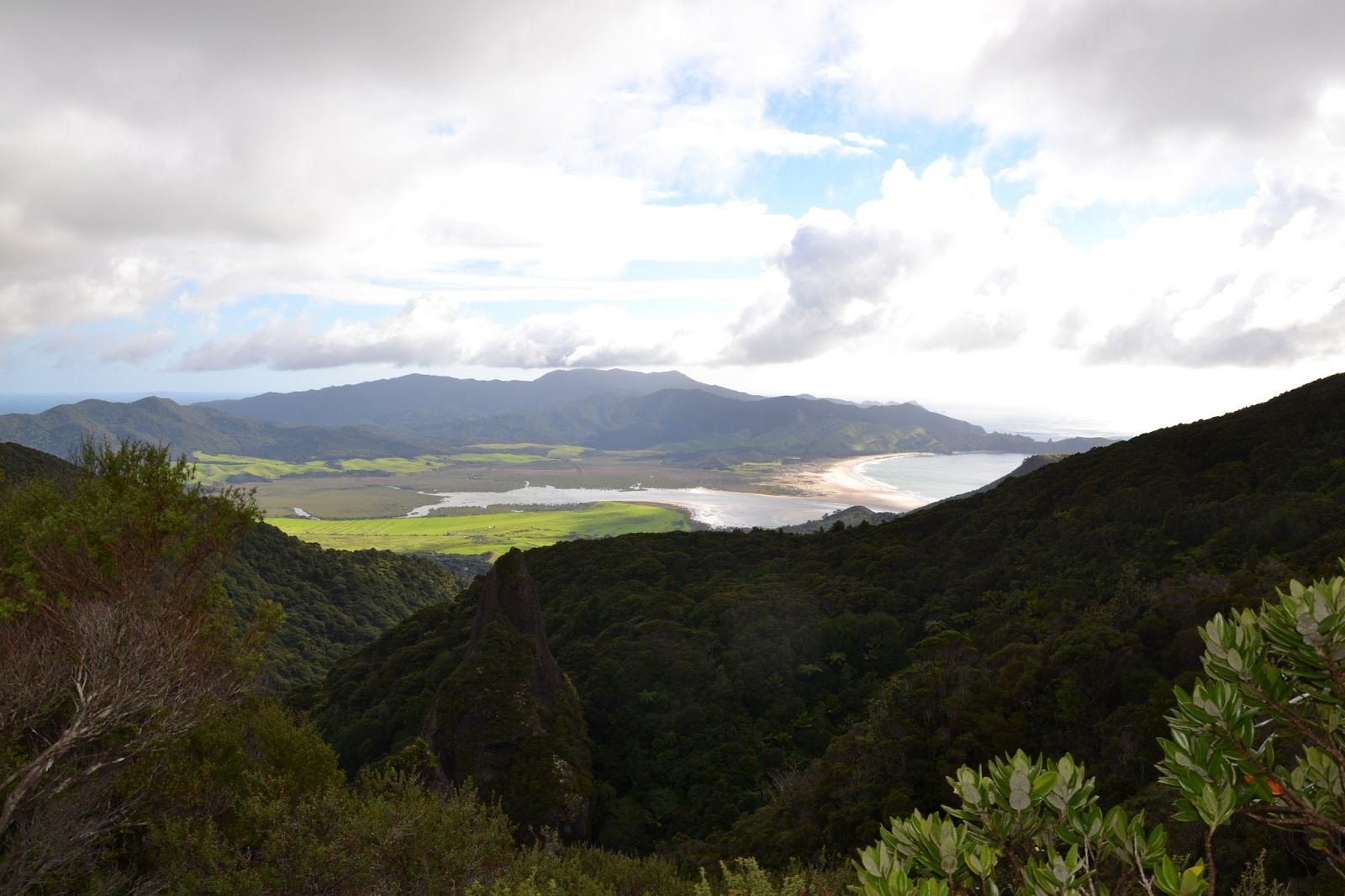 Lisa's on the road Tramping up Mount Hobson