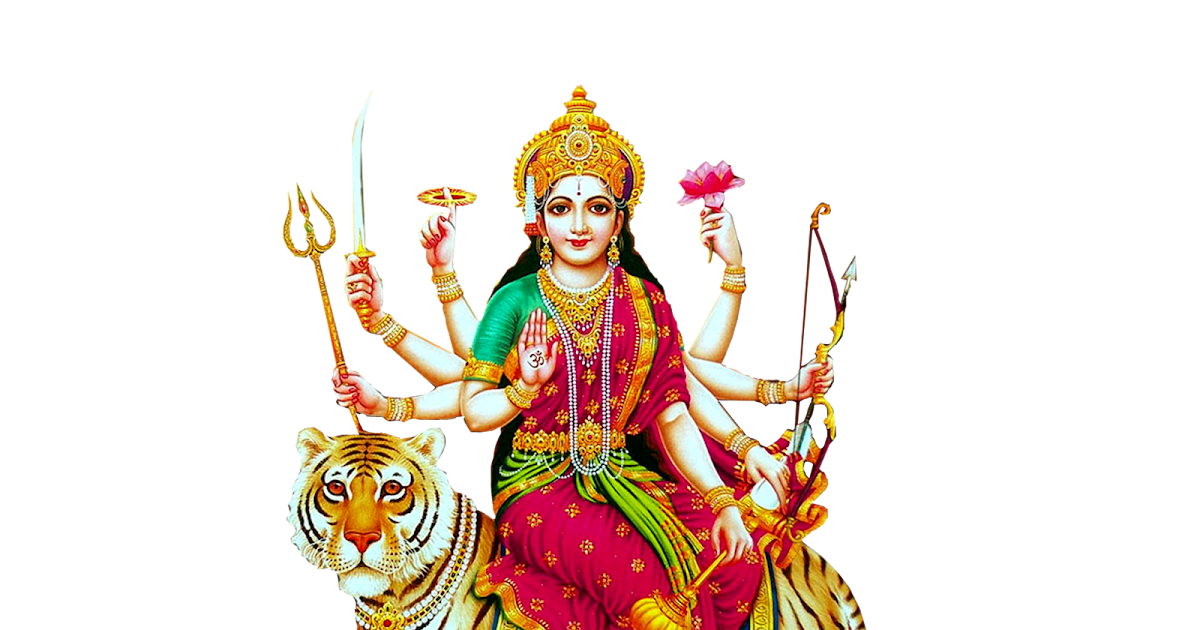 Indian goddess Durga Matha Png Image for Banner Desing-Vector Durga