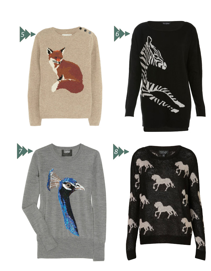 Kumara Lifestyle Favorite Fashion Trends Animal Motif Sweaters