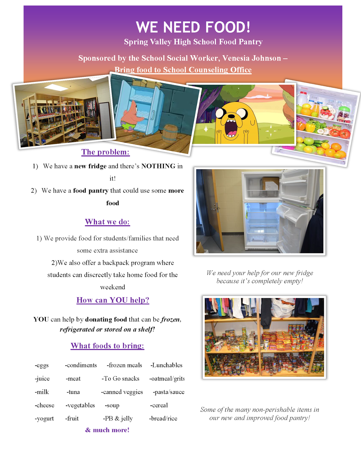 Viking Update Spring Valley High School Food Pantry Viking Update Spring Valley High School Food Pantry