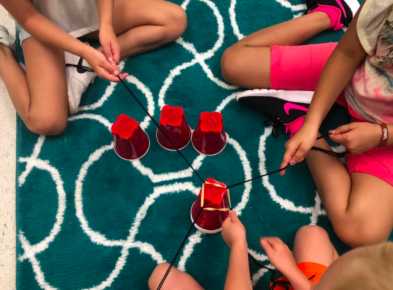 This is one of those first week of school activities that students always remember! Cup towers. 