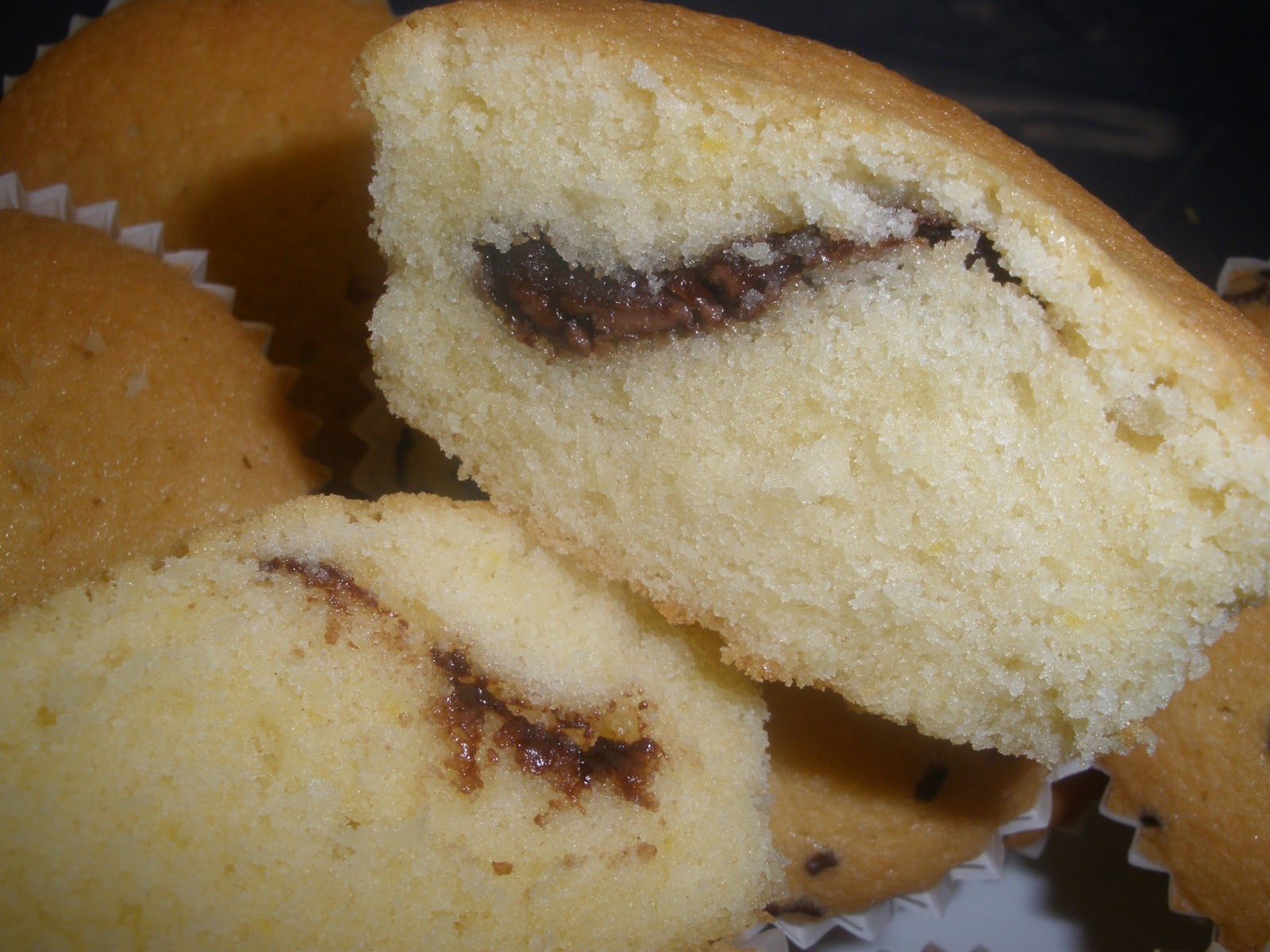 .: Mantecadas rellenas de nutella