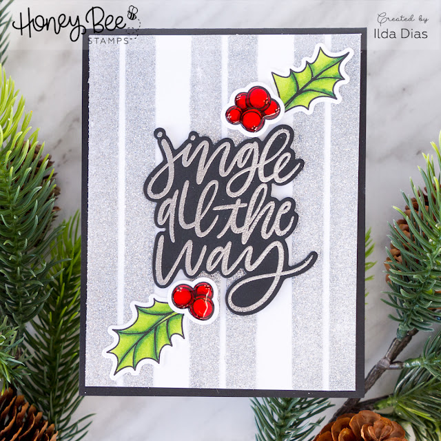 Christmas Anemone Cards | The 30 Day Coloring Challenge with Honey Bee Stamps by ilovedoingallthingscrafty.com