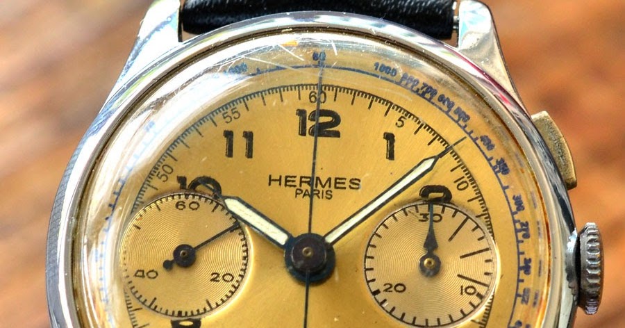 アンティーク HERMES(エルメス) クロノグラフ 2レギュレーター 機械式手巻き腕時計アンティーク時計 | RIP CORD
