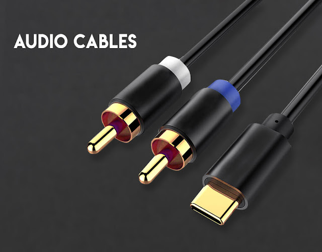 head of different audio cable types