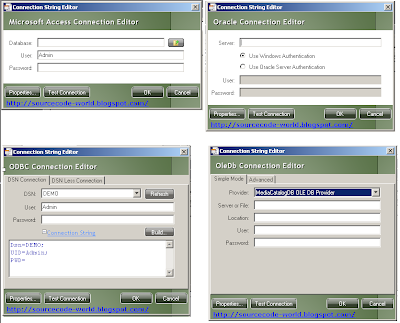 Connection string builder generator for any data source like SQL Server ...