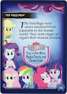 My Little Pony The Dazzlings Equestrian Friends Trading Card