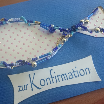 [DIY] Konfirmationskarte Perlen-Fisch // Confirmation Card pearly Fish