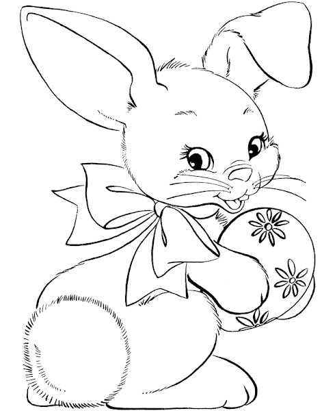 easter bunny coloring pages games for girls - photo #4