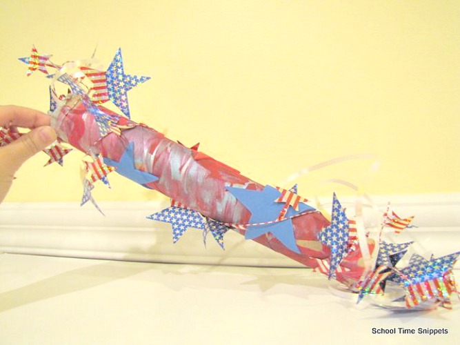 4th of July Noise Maker Craft for Kids School Time Snippets