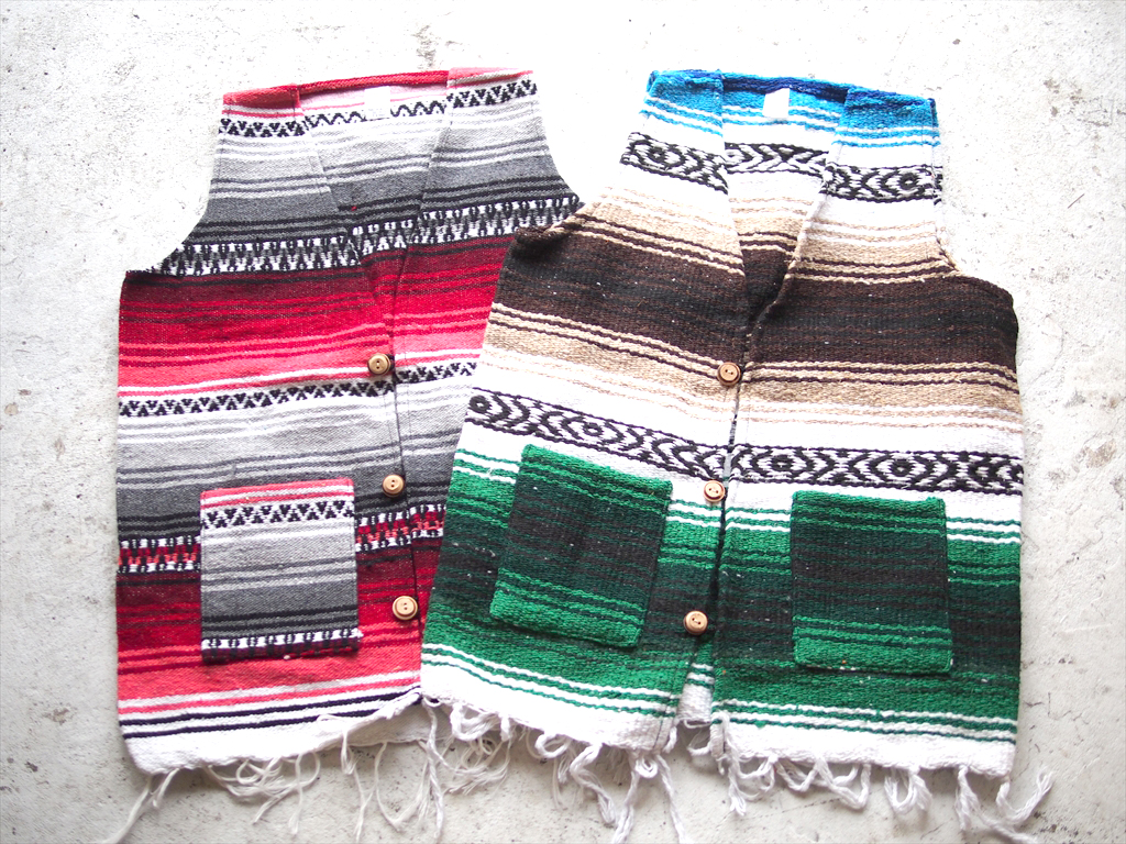 On Any Sunday BLOG 【NEW ARRIVAL!】MEXICAN BLANKET VEST