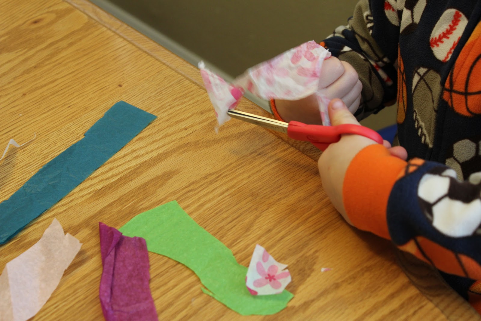 Toddler Approved!: Tissue Paper Mitten Sun Catcher
