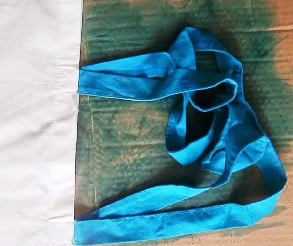 DIY : Tote bag bicolore (teinture à froid)