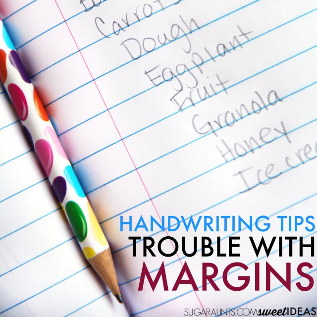 Easy tips and accommodations for poor spatial awareness in handwriting.