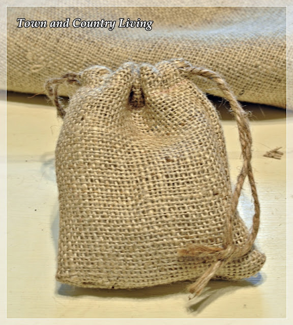 How to Make Little Burlap Bags Town & Country Living