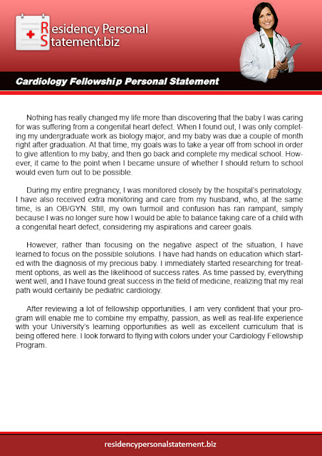 personal statements cardiology fellowship personal statements cardiology fellowship