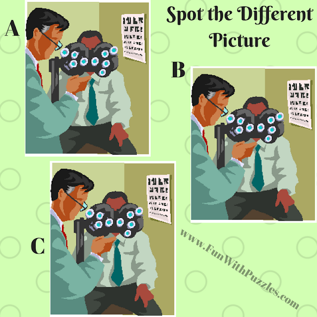 Spot The Different Picture Puzzles-Eye Doctor Spot The Different Picture Puzzles-Eye Doctor