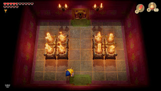 Last room before the boss in the Face Shrine. The torches are lit, but no fairies are visible.