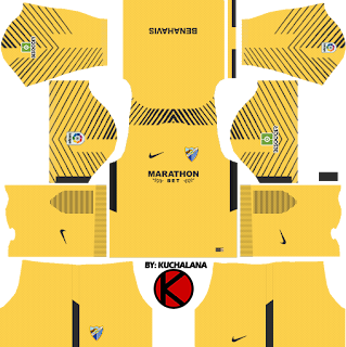 Malaga CF 2017/18 - Dream League Soccer Kits