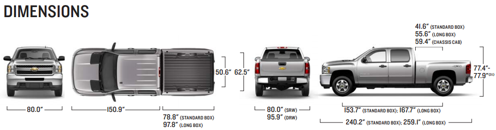 Pickup Truck: Pickup Truck Bed Dimensions