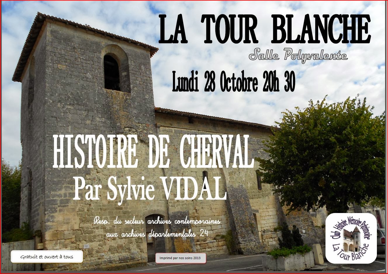 CLUB HISTOIRE MÉMOIRE PATRIMOINE Histoire de la commune de Cherval.