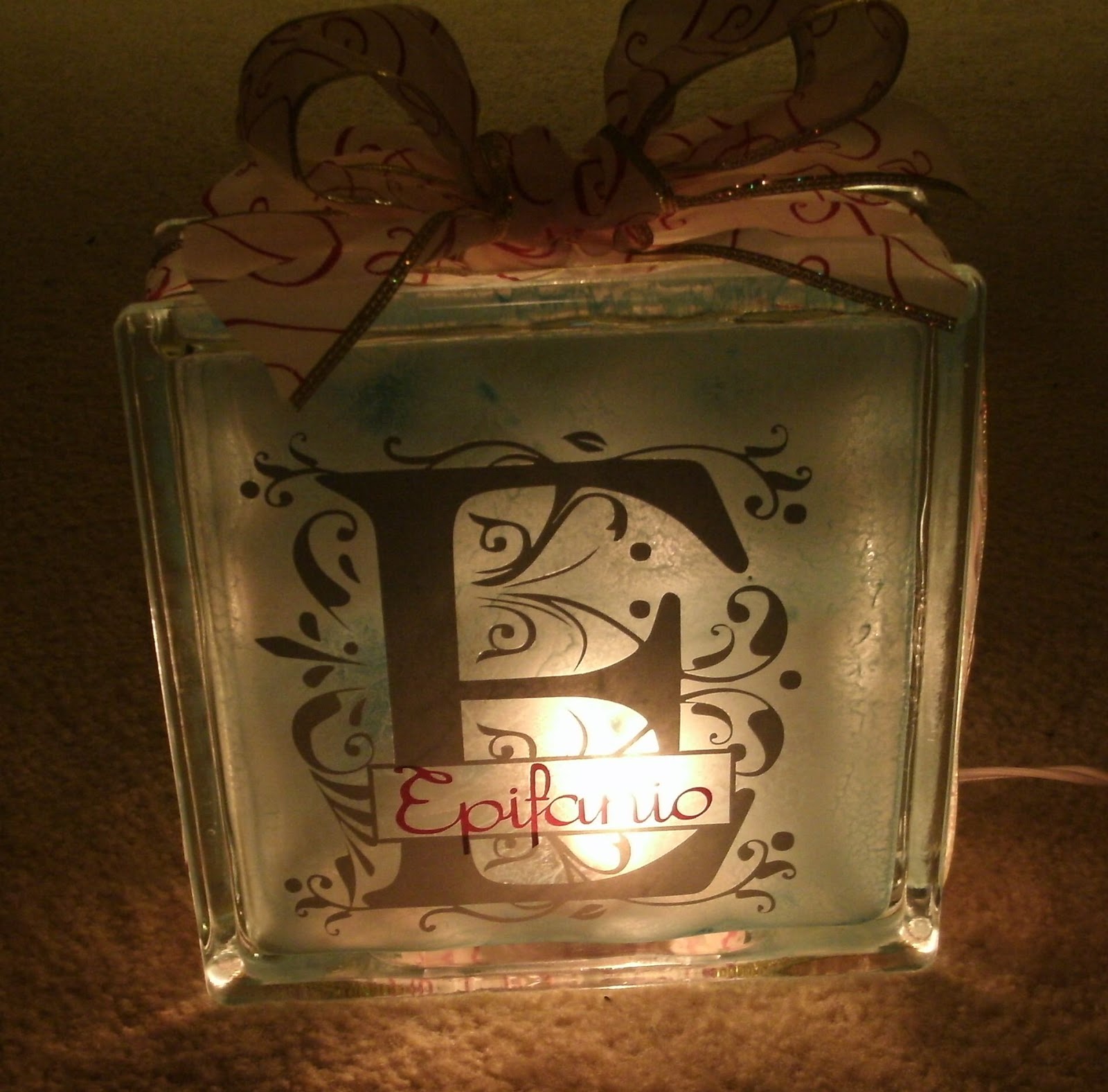 Ima Cutter Crafts Glass Block Gift 2