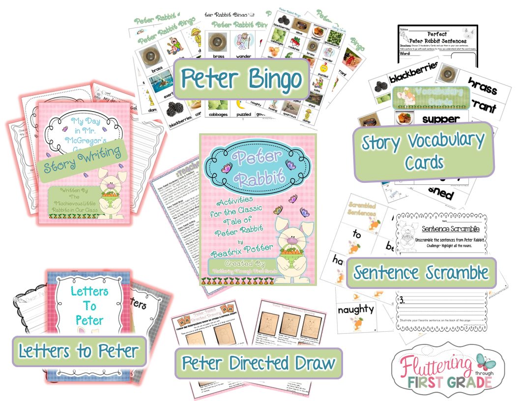 The Tale of Peter Rabbit Lesson Plans and Activities Fluttering