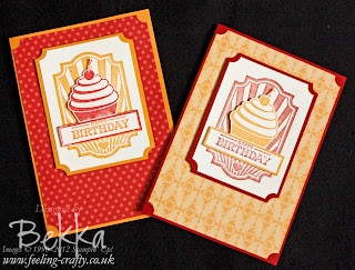 Sweet Cake Birthday Cards by Bekka www.feeling-crafty.co.uk