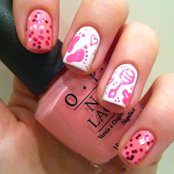 shower nail nails pretty manicure polished