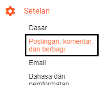 Setelan Google Plus Blogger Setelan Google Plus Blogger