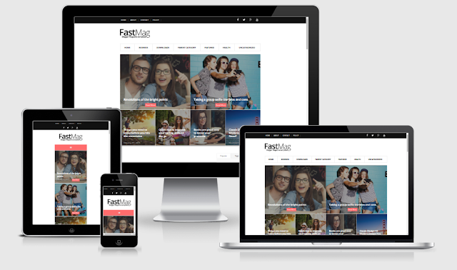 Fast Mag Responsive Blogger Template