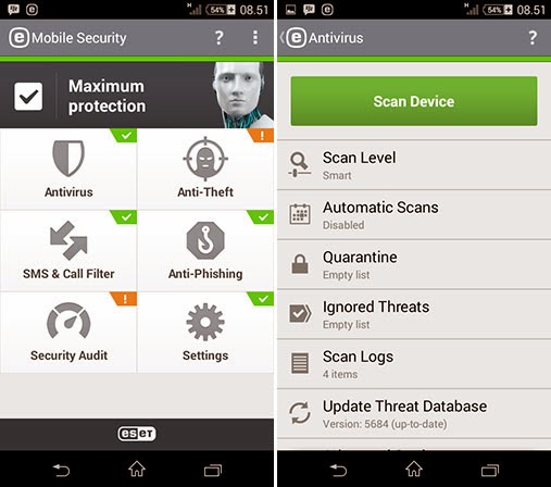 ESET Mobile Security Premium v3.0.1318.0 Apk