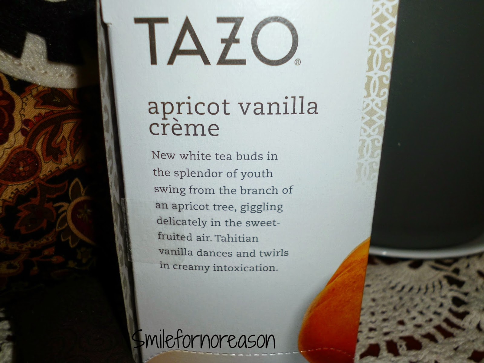 Tazo apricot vanilla creme tea