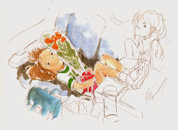 ghibli spirited away concept hayao studio watercolor sketch character miyazaki drawing chihiro characters concepts artwork watercolors 2001 anime 神隠し 千尋