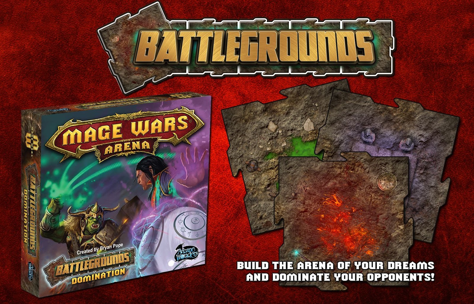 Mage Wars Arena Battlegrounds Domination Tabletop and Board Games