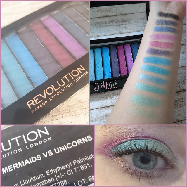 Makeup Revolution Redemption Palette Mermaids vs Unicorns Lidschattenpalette